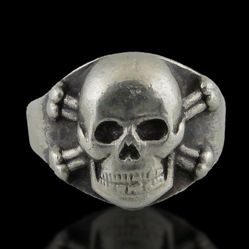 German Skull Ring - Death Head Ring Nazi Skull and Crossbones